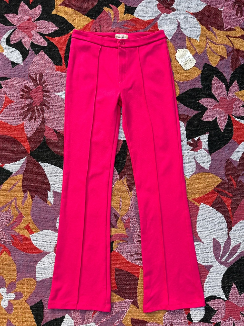 Altar'd State Hot Pink Flare Stretch Pants NWT